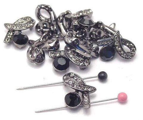 10 rhinestone beads slider beads 3081-Q1 FST