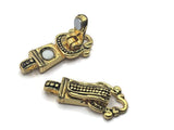 Magnetic Clasps in Gold for Jewelry Making into Necklaces or Bracelets or Crafting - Single Strand in Gold 4127-clasp