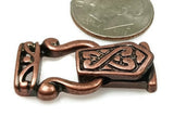 Magnetic Clasps for Jewelry Designing into Necklaces, Bracelets or Crafting 2 hole Double Strand in Celtic Copper Design 1135