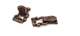 Magnetic Clasps for Jewelry Designing into Necklaces, Bracelets or Crafting 2 hole Double Strand in Celtic Copper Design 1135
