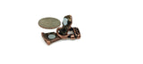 Magnetic Clasps for Jewelry Designing into Necklaces, Bracelets or Crafting 2 hole Double Strand in Celtic Copper Design 1135