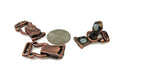 Magnetic Clasps for Jewelry Designing into Necklaces, Bracelets or Crafting 2 hole Double Strand in Celtic Copper Design 1135
