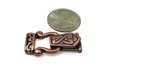 Magnetic Clasps for Jewelry Designing into Necklaces, Bracelets or Crafting 2 hole Double Strand in Celtic Copper Design 1135