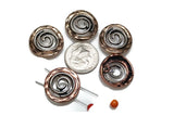Slider Beads (5 pcs) 2 hole Beads 2 hole Slider Beads Swirl Beads Spiral Beads Spacer Beads Metal Beads Flat Beads Bracelet Beads 349-N4 FST
