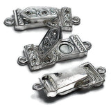 Fold Over Magnetic Clasps (Qty 1) Rhinestone Magnetic Clasps Bracelet Clasp Necklace Clasp Silver Clasp Fold Over Clasp Clasps 9812851-M9
