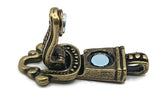 Magnetic Clasps for Jewelry Making - Single Strand Antique Brass or Antique Gold - Perfect for bracelets 4126 Light antgold