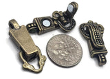 Magnetic Clasps for Jewelry Making - Single Strand Antique Brass or Antique Gold - Perfect for bracelets 4126 Light antgold
