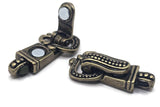 Magnetic Clasps for Jewelry Making - Single Strand Antique Brass or Antique Gold - Perfect for bracelets 4126 Light antgold