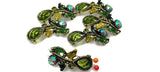 2 hole slider beads (Qty 6) Olivine Beads Antique Gold Beads Focal Beads Floral Beads Flower Beads Olive Beads Bracelet Beads  282-N12 FST