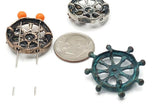 2 Hole Slider Beads (8 pc) Anchor Boating Metal Beads for Jewelry Making for Necklace Bracelet Designs  556-M7 FST
