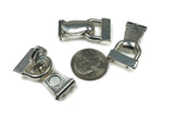 Fold Over Magnetic Clasps in Silver for Jewelry Making into Necklaces and Bracelets or Crafting 2 holes for Double Strand 7240