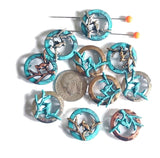 Slider Beads (10 pcs) 2 hole Beads 2 hole Slider Tree Branch Flat Metal Slide Beads - Jewelry Making to design Bracelets - Necklaces  543-M9 FST
