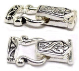 Magnetic Clasps Silver Fold Over for Bracelet, Necklace, Crafting or Jewelry Making Double Strand with a Celtic Style 1552