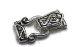 Magnetic Clasps Silver Fold Over for Bracelet, Necklace, Crafting or Jewelry Making Double Strand with a Celtic Style 1552