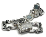 Magnetic Clasps Silver Fold Over for Bracelet, Necklace, Crafting or Jewelry Making Double Strand with a Celtic Style 1552
