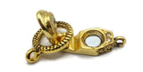 Magnetic Clasps in Bright Gold with Rhinestones for Single Strand Beading or Jewelry Making Projects into Bracelets or Necklaces M205