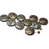 2 hole Slider Beads (Qty 10) Sealife metal Beads that Make Great Focal in Jewelry Making Designs for Bracelets or Necklaces 135-H8 FST