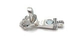 Mixed Mixed Metal Single Strand Fold Over Magnetic Clasps - Great for Jewelry Making!