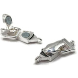 Fold Over Magnetic Clasps Clasp Bright Silver Clasps Single Strand Fold Over Clasp Magnetic Clasps Bracelet Clasps Jewelry Clasps 7857