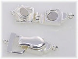 Fold Over Magnetic Clasps Clasp Bright Silver Clasps Single Strand Fold Over Clasp Magnetic Clasps Bracelet Clasps Jewelry Clasps 7857