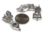 Fold Over Magnetic Clasps Clasp Bright Silver Clasps Single Strand Fold Over Clasp Magnetic Clasps Bracelet Clasps Jewelry Clasps 7857