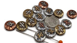2 Hole Slider Beads (15 pc) Western Beads Spacer Beads with a Cactus Design for Jewelry Making, Necklaces and Bracelets 578-N12 FST