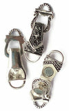 Magnetic Clasps Fold Over Style in Silver with Rhinestones - Great for Jewelry Creation, Necklaces or Bracelets - Single Strand 6266