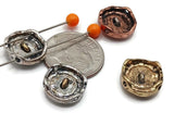 2 Hole Slider Beads (15 pc) Western Beads Spacer Beads with a Cactus Design for Jewelry Making, Necklaces and Bracelets 578-N12 FST