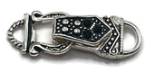 Magnetic Clasps Fold Over Style in Silver with Rhinestones - Great for Jewelry Creation, Necklaces or Bracelets - Single Strand 6266