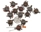 2 Hole Slider Beads (QTy 13) Beads Turtle Beads Flat Beads Bracelet Beads 4 hole beads Spacer Beads 560-M1 FST