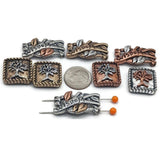 Slider Beads (8 pc) eternal life tree "wisdom" 2 hole beads Spacer Beads Sliderbeads Bracelet Beads Flat Beads Inspirational Beads 549-M11 FST