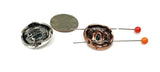 2 Hole Slider Beads (5 pc) Coin Beads Multi-Metal Beads Western Beads Sliderbeads Unqiue Metal Beads Bracelet Beads Flat Beads 278-N5 FST