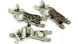 Silver fold over magentic clasps