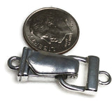 Fold Over Magnetic Clasps for Jewelry Making into Bracelets or Necklaces Silver Single Strand Closures with Magnets 9467