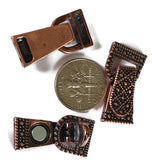 Magnetic Clasps in a Fold-Over Style - Great for Beading, Crafing, or Jewelry Making into Bracelets or Necklaces Copper 8645