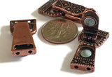 Magnetic Clasps in a Fold-Over Style - Great for Beading, Crafing, or Jewelry Making into Bracelets or Necklaces Copper 8645