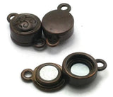 Magnetic Clasps in Antique Copper with a Single Loop for jewelry making, crafting, beading into Bracelets and Necklaces  m203