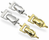 Silver and Gold Single Loop Magnetic Clasp Mix - Unique Magnetic Clasps for Jewelry Making