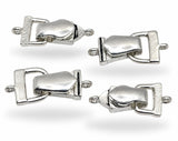 Silver Single Loop Magnetic Clasp Mix - Unique Magnetic Clasps for Jewelry Making