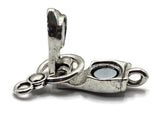 These Weathered Silver magnetic clasps combine an easy-to-operate magnetic connection with the added security of a fold-over closure. The finish is darker and less reflective than our Bright Silver 7856, with irregular detailing that creates a slightly aged appearance. Approximately 29 mm long and 10 mm wide, each clasp has one attachment loop on each end. Great for magnetic bracelet designs, necklaces, bead weaving, gemstones, seed beads, and handmade jewelry making.