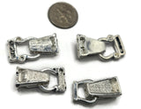 Fold Over Magnetic Clasps for Jewelry Making, Necklaces or Bracelets Silver Double Strand Mix Lot