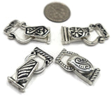 Fold Over Magnetic Clasps for Jewelry Making, Necklaces or Bracelets Silver Double Strand Mix Lot