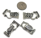Fold Over Magnetic Clasps for Jewelry Making, Necklaces or Bracelets Silver Double Strand Mix Lot
