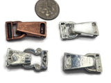 Fold Over Magnetic Clasps for Jewelry Making, Necklaces or Bracelets Silve rand Antique Copper  Double Strand Mix Lot