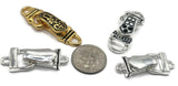Fold Over Magnetic Clasps for Jewelry Making, Necklaces or Bracelets Silver and Bright Gold Single or Multi-Strand Mix Lot