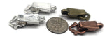 Fold Over Magnetic Clasps for Jewelry Making, Necklaces or Bracelets Silver, Antique Brass  and Antique Copper Single Mix Lot