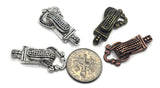 Fold Over Magnetic Clasps for Jewelry Making, Necklaces or Bracelets Silver, Antique Brass  and Antique Copper Single Mix Lot