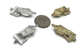 Fold Over Magnetic Clasps for Jewelry Making, Necklaces or Bracelets in Bright Silver and Bright Gold 7857 Style