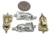 Fold Over Magnetic Clasps for Jewelry Making, Necklaces or Bracelets in Bright Silver and Bright Gold 7857 Style