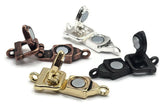 Fold Over Magnetic Clasps for Jewelry Making, Beading and Crafting into Necklaces or Bracelets Mix 7857